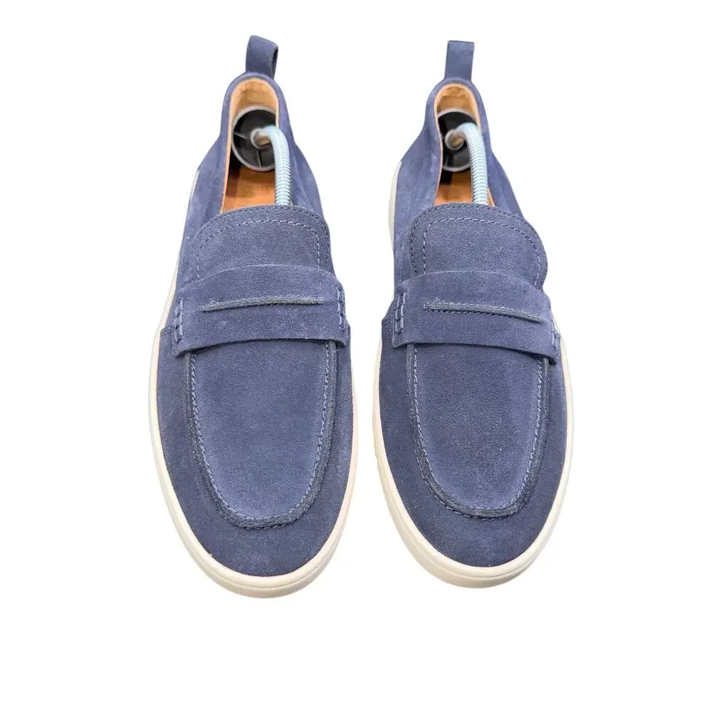 Vionic Chantel Navy Suede Penny Loafer Sneakers Women’s Size 10